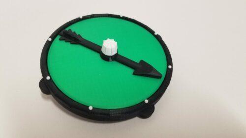 Picture of the game spinner and base