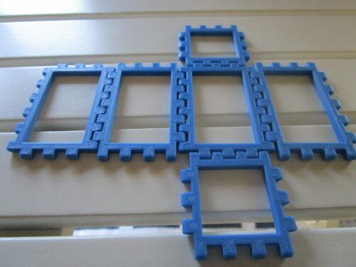 Flat rectangular prism net