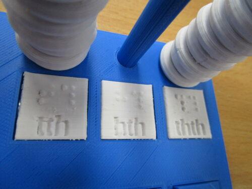 Place labels for tenths, hundredths and thousandths