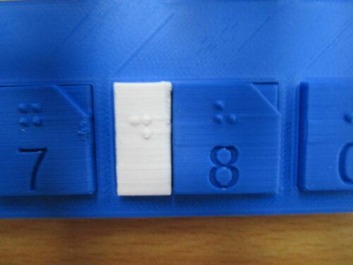 Number tiles with decimal point in between