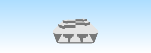 3D model of a Layer 2 network switch used to connect devices in a local network.