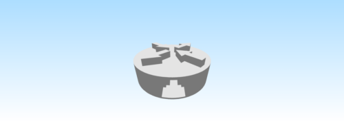 3D model of a router used to connect different networks.