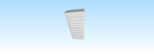 3D model of a server used in a computer network.