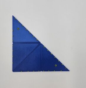 Tactile triangle protractor for blind users
