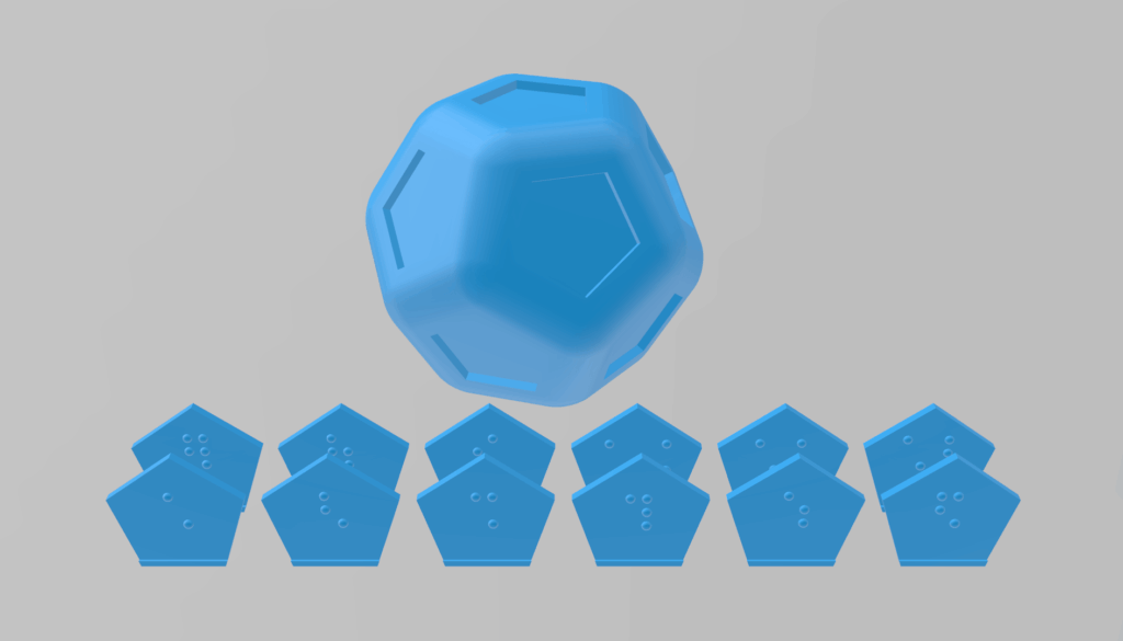 12 Sided Dice (8dot braille)