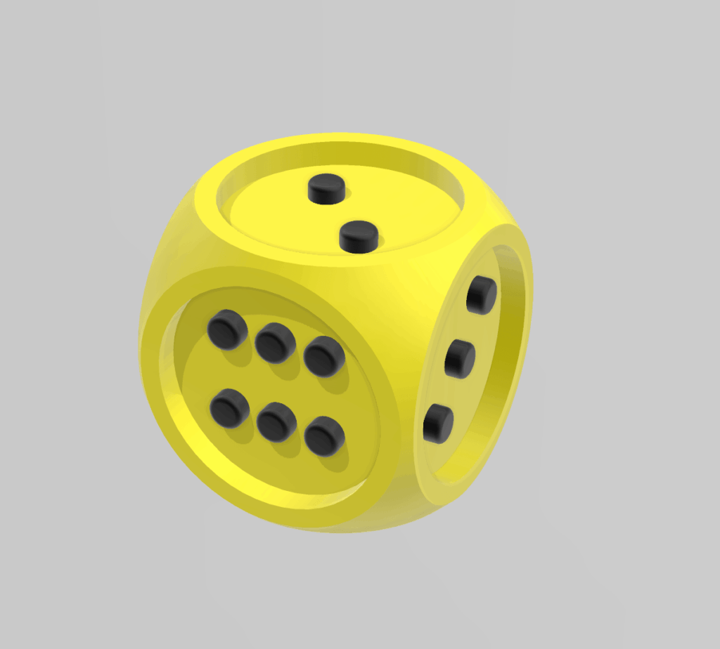 Two-Coloured Game Dice