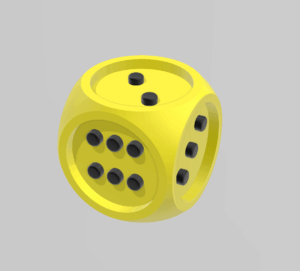 Two-Coloured Game Dice