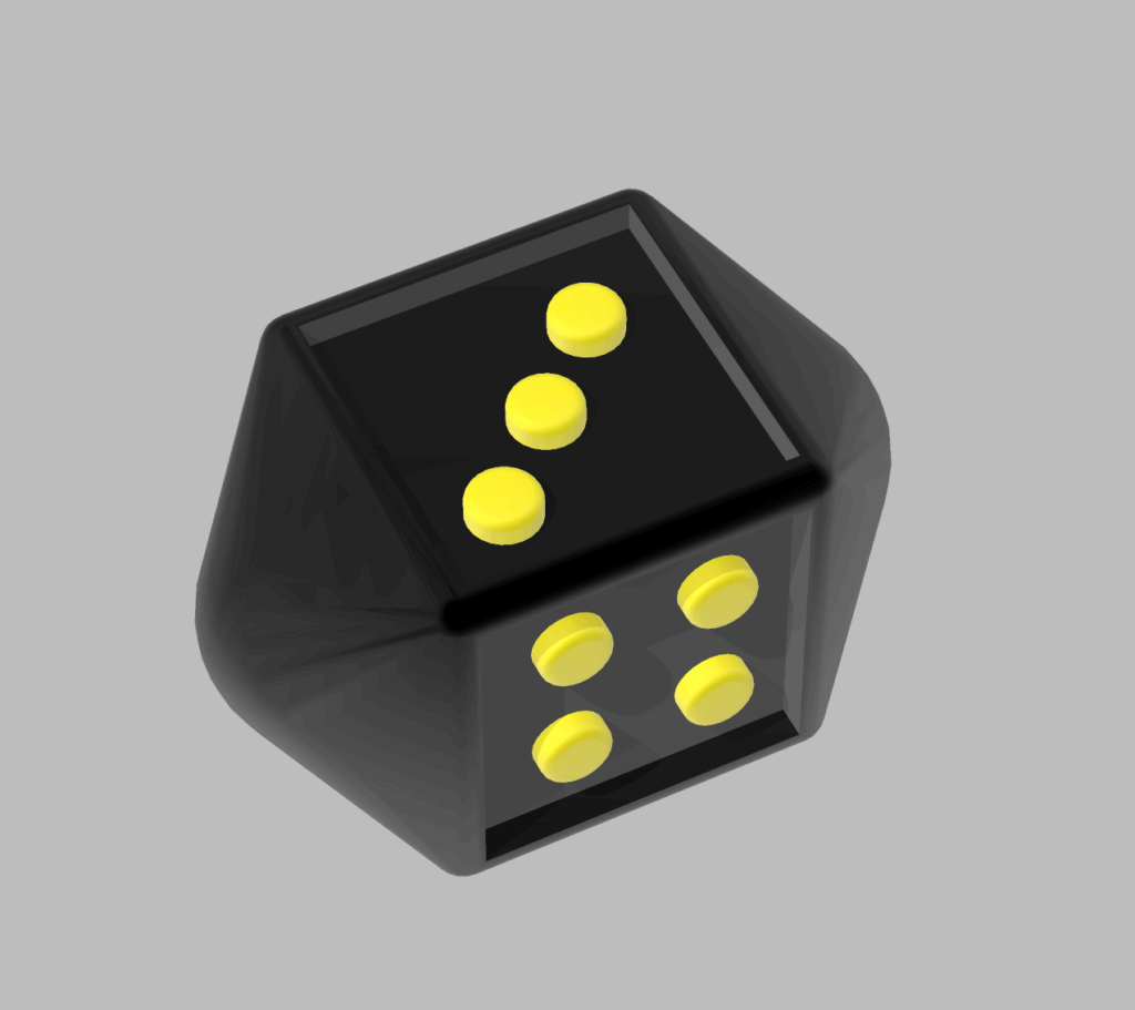 4 Sided Dice (two-coloured; new Version)