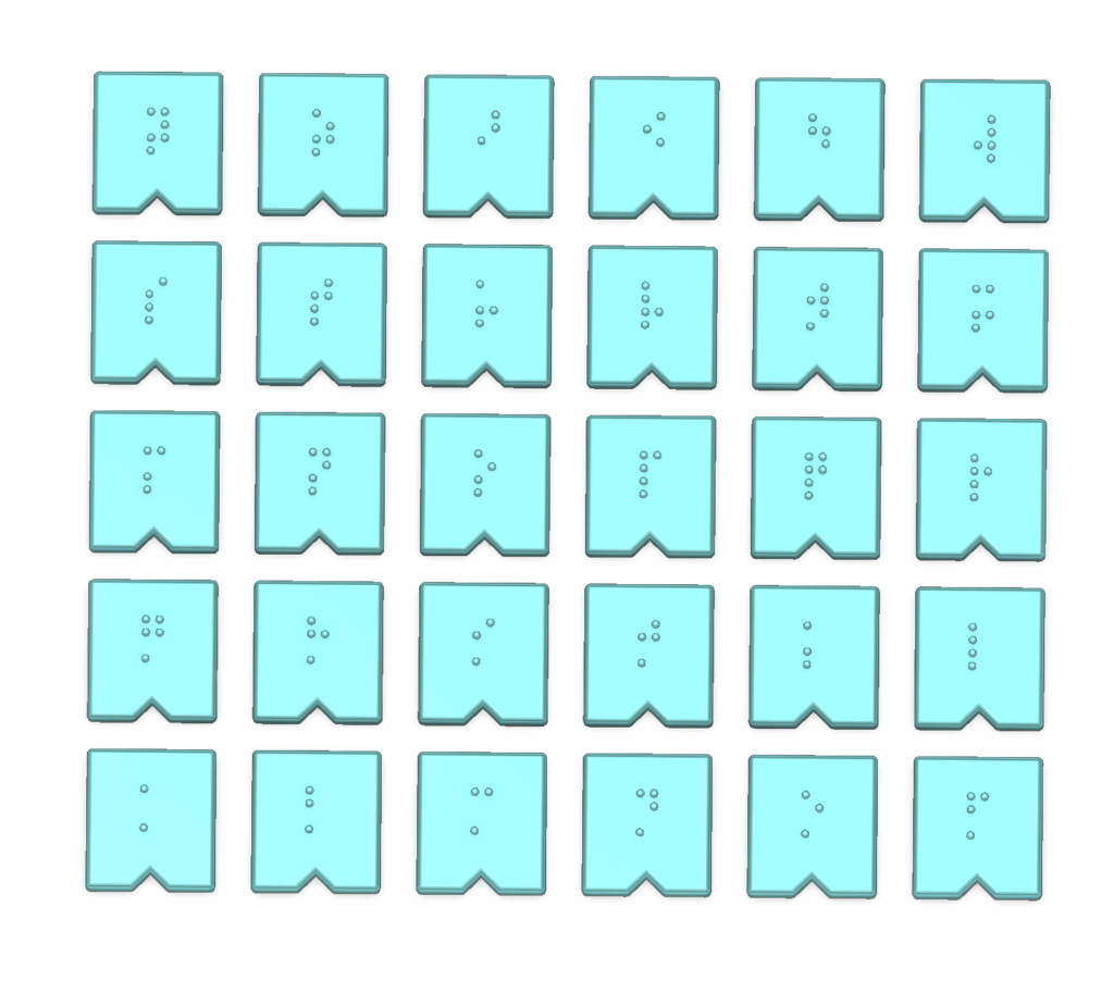 Großbuchstaben Eurobraille – Capital letters eurobraille