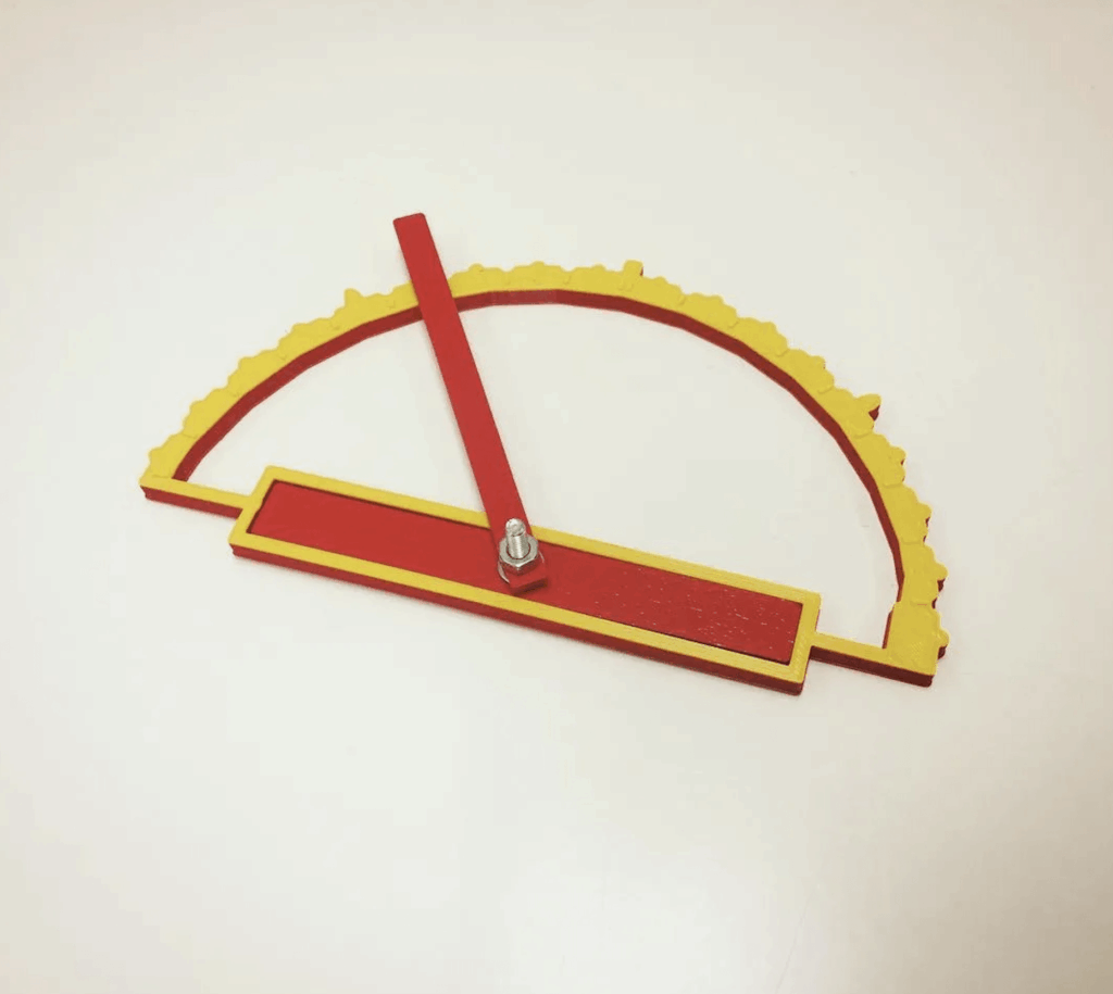Tactile Protractor (goniometer) for blind users (Brabo)