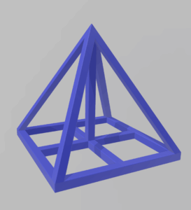 Kantenmodell Pyramide 1