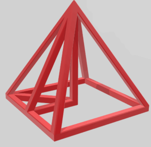 Kantenmodell Pyramide 2