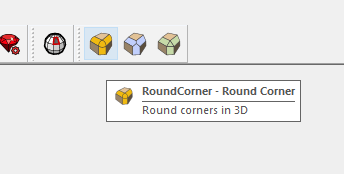 click round corner in the top menu